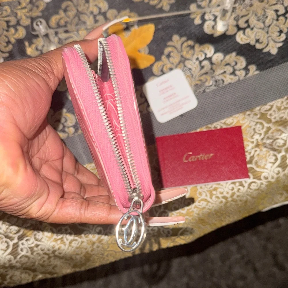 Pink Rare Cartier Designer Women's Wallet
